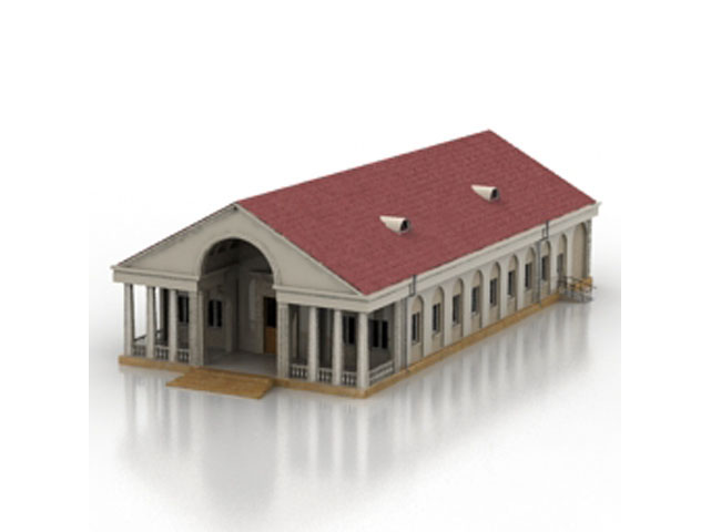 Free Building N5 3D model_1_2 For Architecture 3Ds Max Model Download